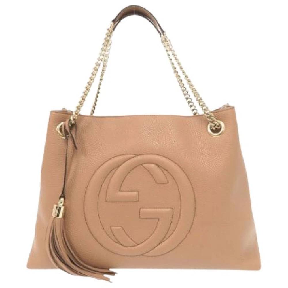 Gucci Vintage Pre-owned Vintage Skuldertaske - Vintage - Dame - Beige - ONE SIZE - Uld