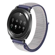 Samsung Galaxy Watch (46mm) erstatnings urrem i nylon med velkro lukning - Blå