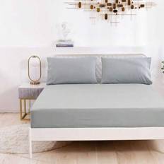 Twilled bomull enfärgat överkast, design i ett stycke, flera storlekar tillgängliga, andas och bekvämt för alla årstider, förbättrar sömnkvaliteten, i - Ljusgrå (180cm*200cm,200cm*220cm,160cm*200cm)