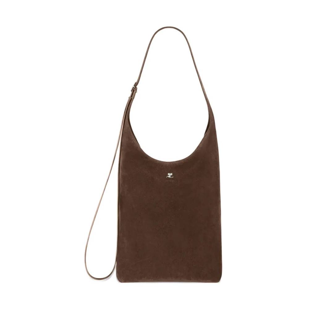 Courrèges - Melt Tote Bag Väskor - Dam - ONE Size - Mocka