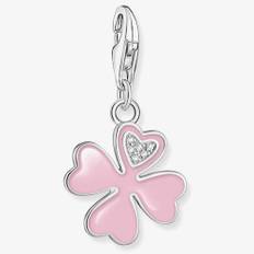 THOMAS SABO Silver Pink Four-Leaf Clover Charm 2022-041-9