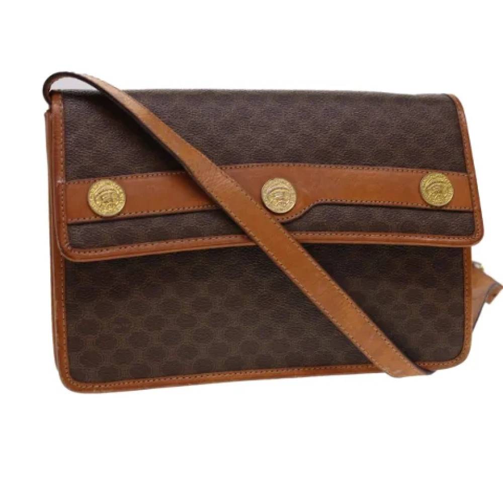 Celine Vintage Pre-owned Plastic Cross Body Taske - Vintage - Dame - Brun - ONE SIZE -