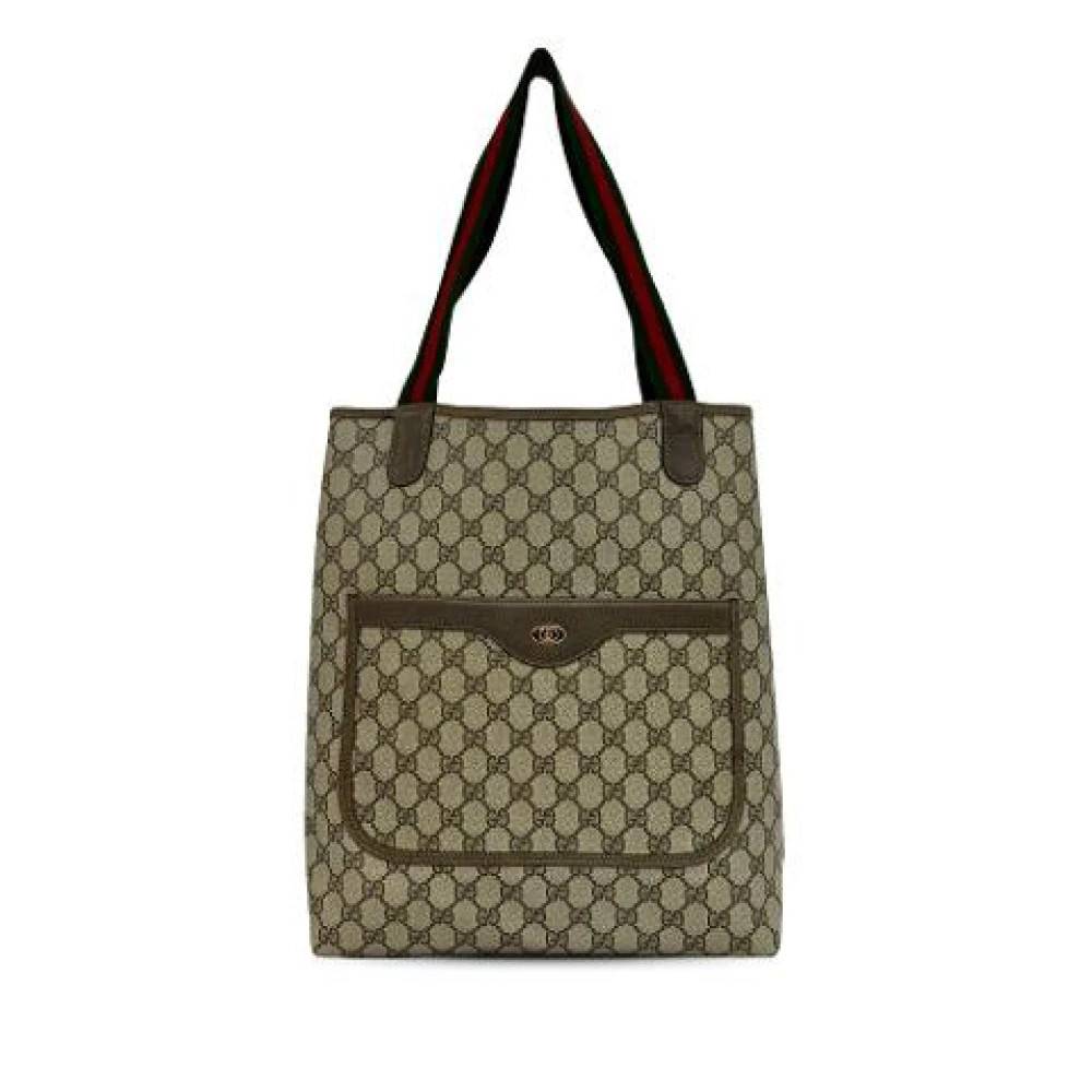 Gucci Vintage Pre-owned Tote Bag - Vintage - Dame - Beige - ONE SIZE -
