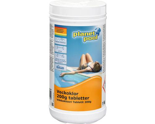 Veckoklor PLANET POOL 200g tabletter 1kg
