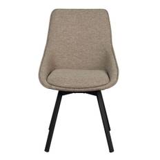 Stol Alison med snurr 2-pack, Mörkbeige