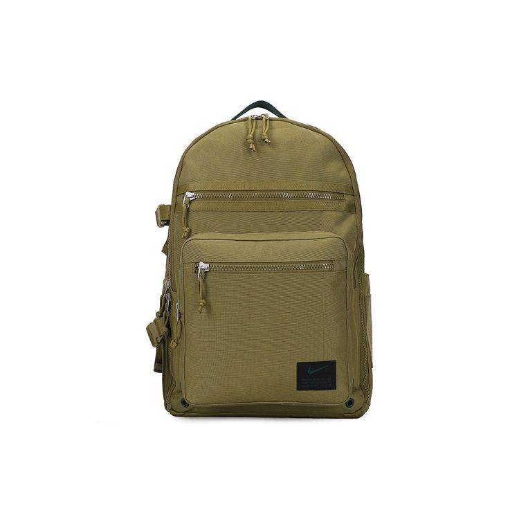 Nike Utility Large Capacity Sports Air Cushion Backpack Unisex Backpacks Green CK2663-378 Santo Green