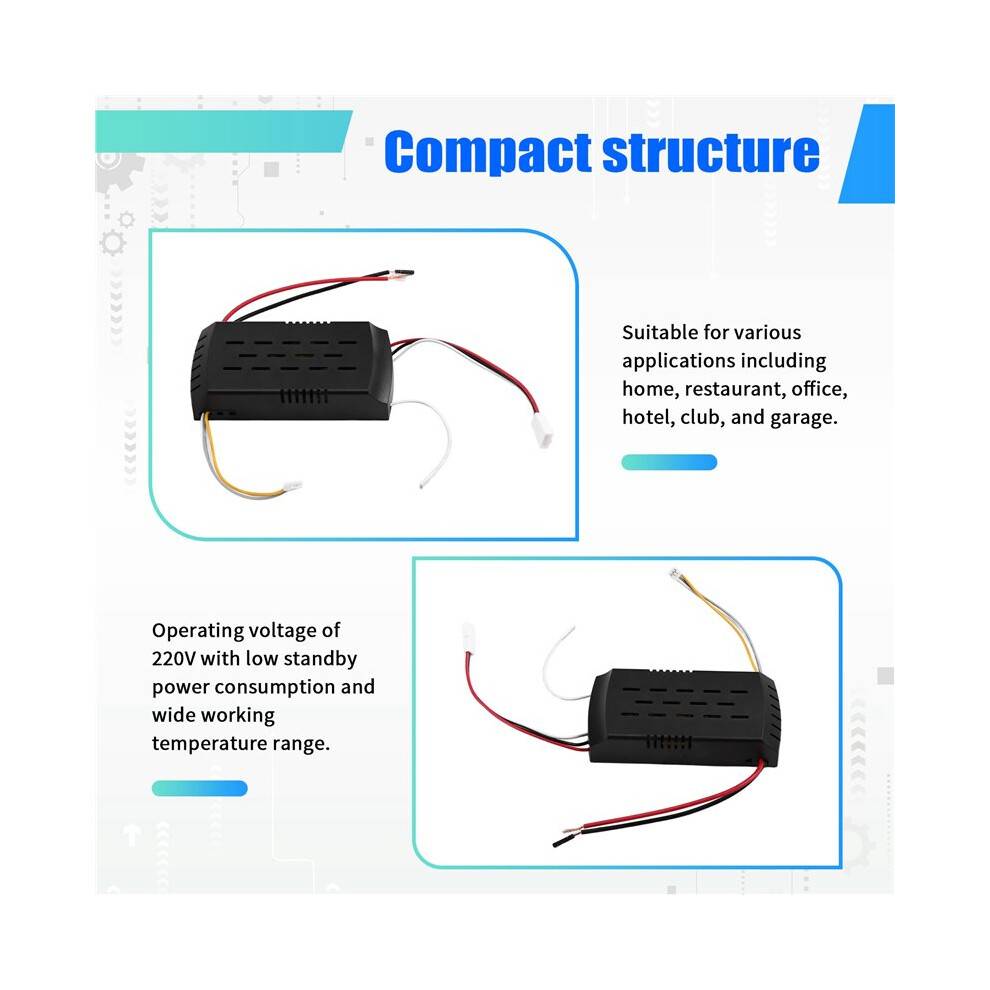Ceiling Fan Light Controller 24V 30W Inverter Motor AC220V Stepless Dimming Temperature Adjustment Color Adjustment 433