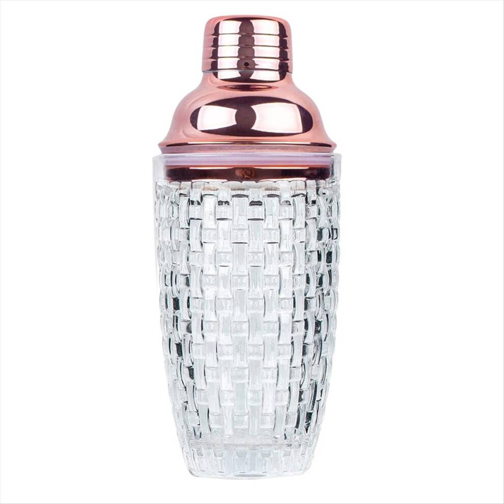13Oz Glas Cocktail Shaker Sæt - til Cocktails, Drink Shakers og Rosaguld