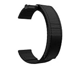 CZKE Nylon Loop Watchband Strap för Garmin Fenix 7 7x 6x 6 Pro 5x 5 Plus 3hr 935 Smart Watch Lightweight Hook Woven Wristband 26 22mm (Color : Black, Size : Forerunner 935 945)