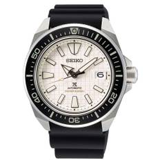 Seiko Prospex 'King Samurai' Automatic White Dial Black Silicone Strap Men's Watch SRPE37K1