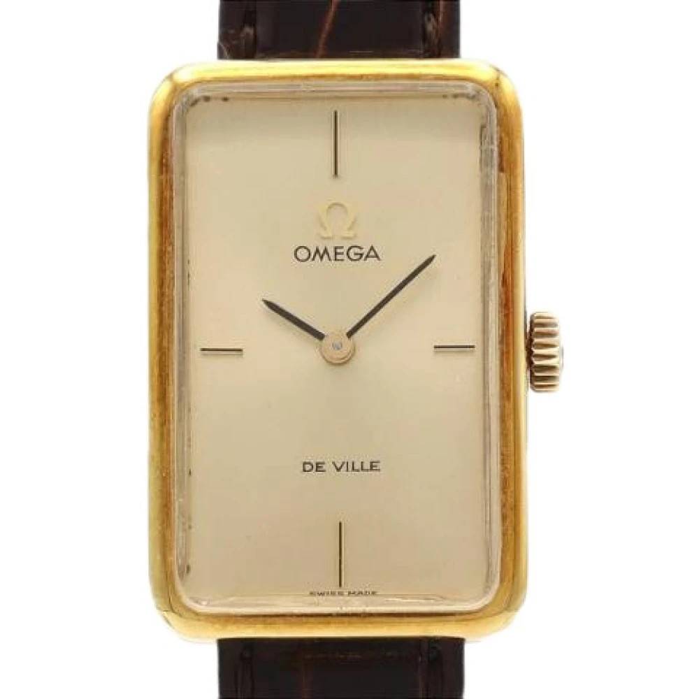Omega Vintage - Pre-owned De Ville Gulddiamant Manuell Uppdrag Klocka Vintage - Dam - ONE Size -