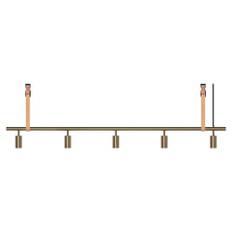 RUBN Long John Pendel 5 Spots (180 cm) Brass