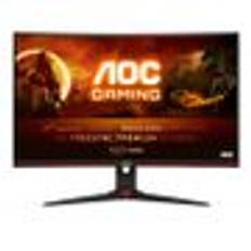 AOC Gaming C27G2ZE/BK - LED monitor - gaming - curved - 27" - 1920 x 1080 Full HD (1080p) @ 240 Hz - VA - 300 cd/m² - 3000:1 - 0.5 ms - 2xHDMI, DisplayPort - black, red