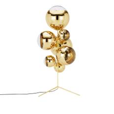 Tom Dixon - Mirror Ball Stand Chandelier Gold - Standerlamper - Guld