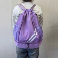 Drawstring Backpack Gym Yoga Fitness Sports Outdoor Casual Travel Rucksack - Multicolor - Dark Blue,Green,Black,Rose Red,Red,Grey,Khaki,Sapphire,Yellow,Taro Purple
