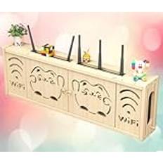 HUNTFF Router Rack Mount Wifi Router Förvaringsbox Väggmonterad Väggförvaringslåda Förvaringslåda Väggmontering, B-71 x 24 cm