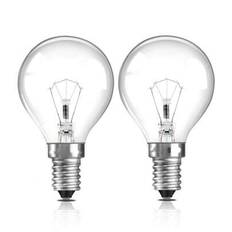 E14 Vaxvärmare 25W, doftande glödlampa för värmare Dimbar vaxbrännare glödlampa 230V, 2700K varmvit G45 liten Edison-skruvlampa för vaxsmältbrännare, - Genomskinlig (40W/2 st,25W/2 st,25W/4ST,40W/4ST)