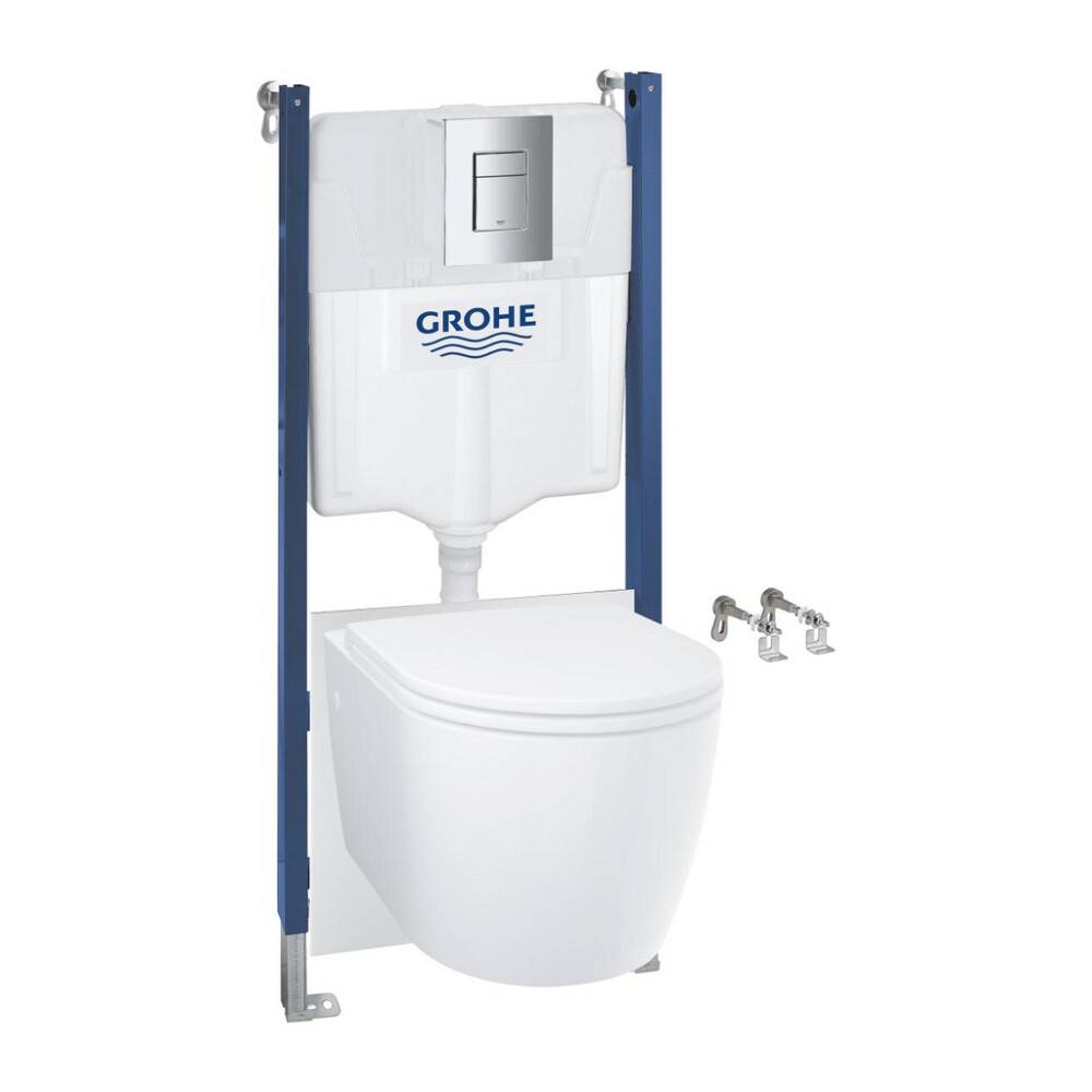 VÄGGHÄNGD TOALETT GROHE SOLIDO COMPACT 5IN1 + WC-SKÅL