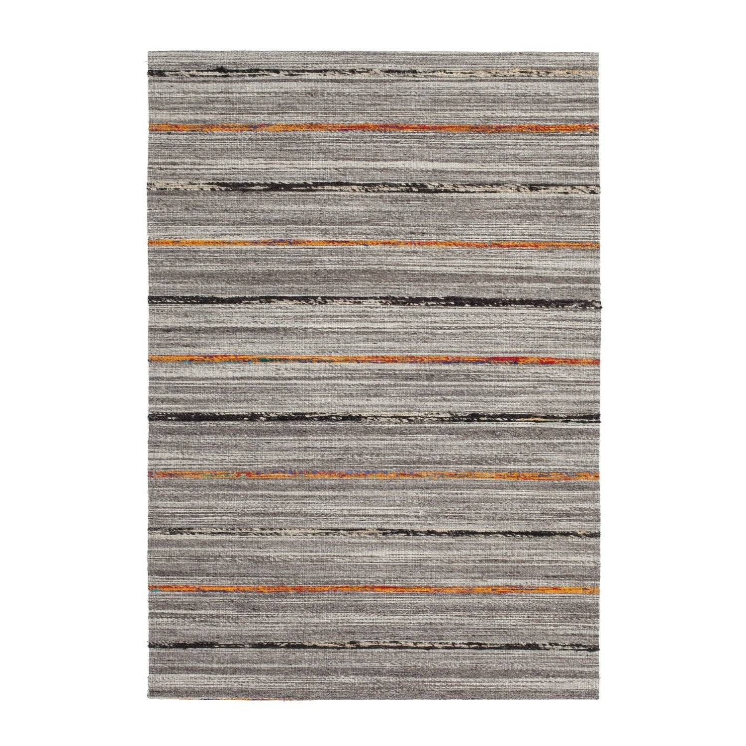 Duarte 110 Tæppe Håndvævet Kilim I Uld Og Silke - 160 x 230 cm / Natur / Orange