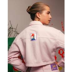 Lee x Ruohan Wang Crop Chore Jacket Light Pink Size M