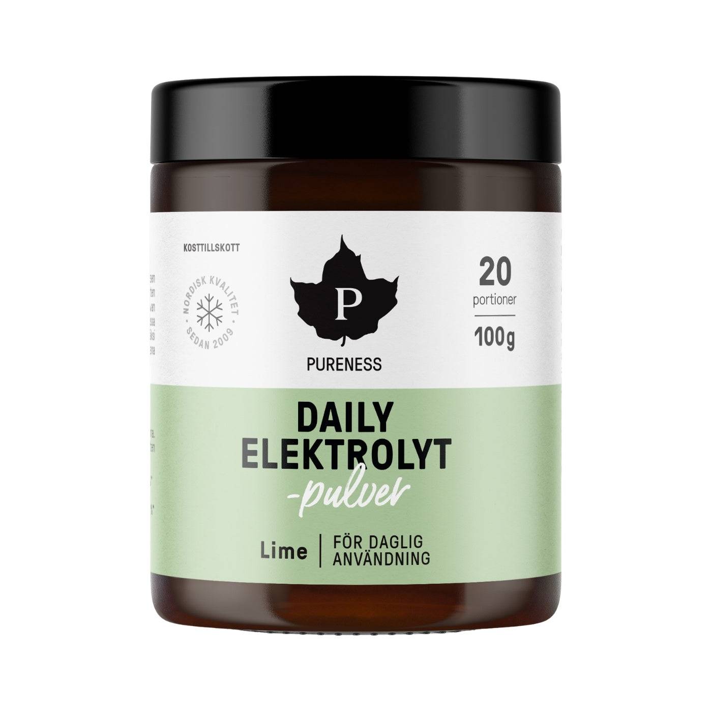 Daily Elektrolytpulver Lime 100 g - Pureness