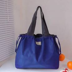 Fashionable Large Capacity Travel Shopping Bag Foldable Handbag - Royal Blue - one-size,Oversized