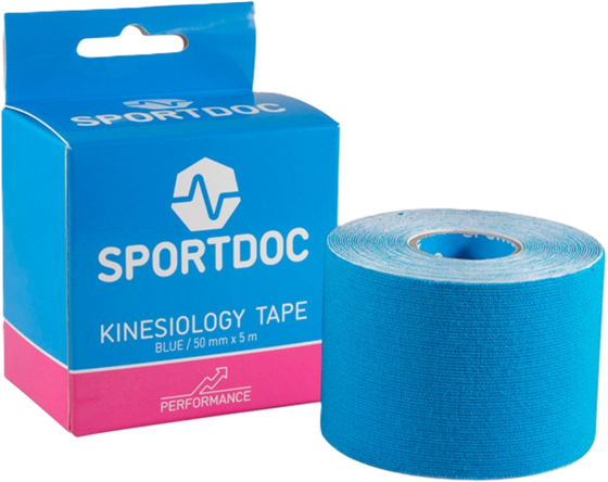 Sportdoc Kinesiology Tape Blue Tennistillbehör Blue - One Size