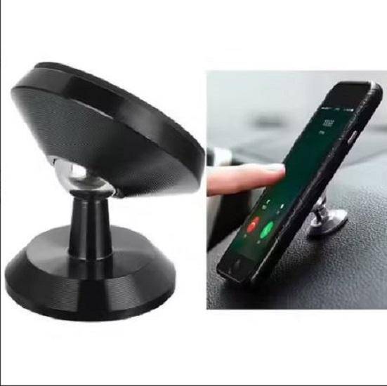 Black adhesive magnetic car holder for Smartphone