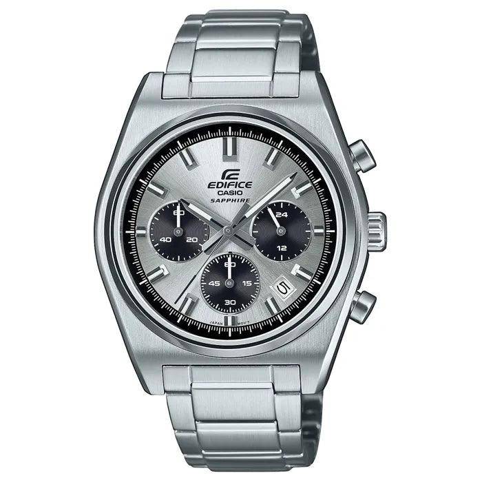 Casio Edifice Chronograph Ø40mm EFB-730D-7AVUEF | Herrklocka med Silver urtavla | 40 mm | Quartz | Rostfritt stål | Armbandsur