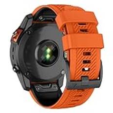 MYSNBKN Armband för Garmin Fenix 7X Pro/Fenix 7X/Fenix 6X Pro/Fenix 6X/Fenix 5X/Fenix 3, silikon QuickFit 26 mm ersättning för Garmin Descent Mk3i 51 mm/Epix Pro 51 mm/TACTIX 7