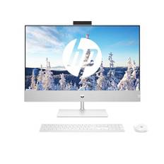 HP Pavilion All-in-One Desktop-PC, 27" QHD Display, AMD Ryzen 7 5700U, 16 GB DDR4 RAM, 1 TB SSD, AMD Radeon-Grafikeinheit, Windows 11 Home, QWERTZ, Weiß