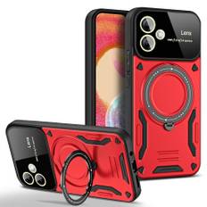 EIDERWOOD Samsung Galaxy A06 Hybrid Håndværker Cover m. Roterende Kickstand - MagSafe Kompatibel - Rød