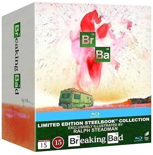 BREAKING BAD - Hela Serien - STEELBOOK / Plåtbox Boxset - Blu-ray - Ny Inplastad
