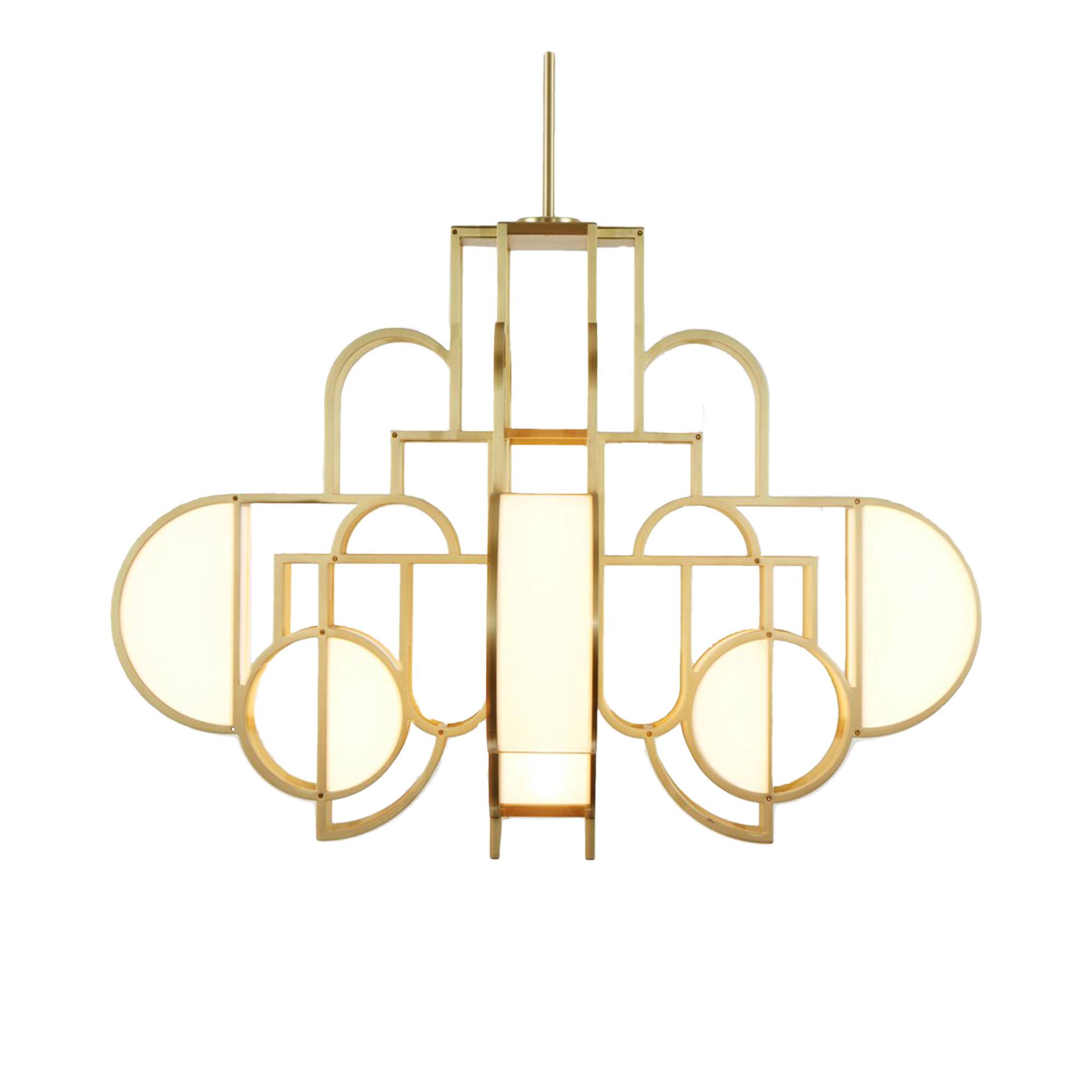 Roll & Hill - Moonrise Pendat 02 Brushed Brass - Pendellampor - Lara Bohinc - Guld