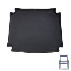 Cushion to Hans J. Wegner CH36 chair in - black leather - Depth 38 cm