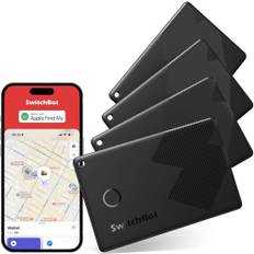 SwitchBot Geldbörsen Tracker Karte 4er-Pack, Smart AirTag Karte kompatibel mit Apple Find My(Funktioniert Nicht mit Android), Tracker bis zu 3 Jahre Batterielaufzeit, Wasserdicht IP67