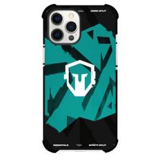 League of Legends Immortals Phone Case For iPhone Samsung Galaxy Pixel OnePlus Vivo Xiaomi Asus Sony Motorola Nokia - Immortals Logo On Cyan Black Stripe Background