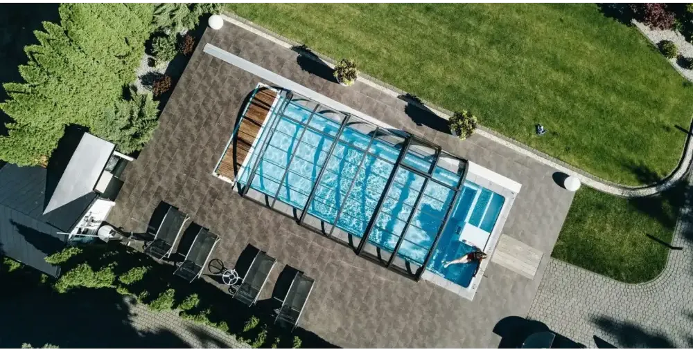 Glasfiberpool Trinidad 9,70m x 3,70m x 1,60m