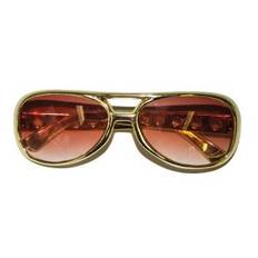 Elvis solbrille i guld