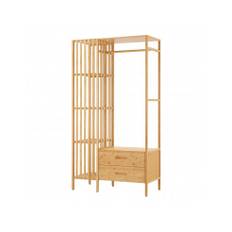 Garderobe stativ i bambus 185 x 100 x 45 cm - Natur