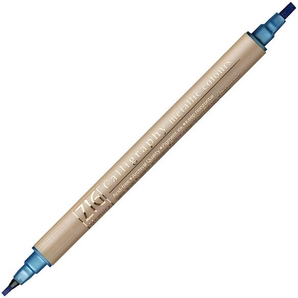ZIG Calligraphy Metallic MS-8400 blå 6st