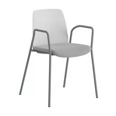 Choice karmstol klädd sits (Silvergrå, Vit, Ljusgrå)