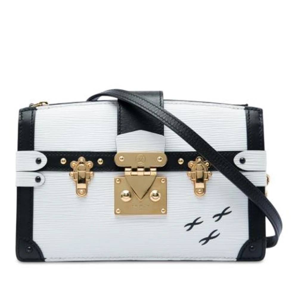 Louis Vuitton Vintage Pre-owned Trunk Clutch - Vintage - Dame - Hvid - ONE SIZE - Uld