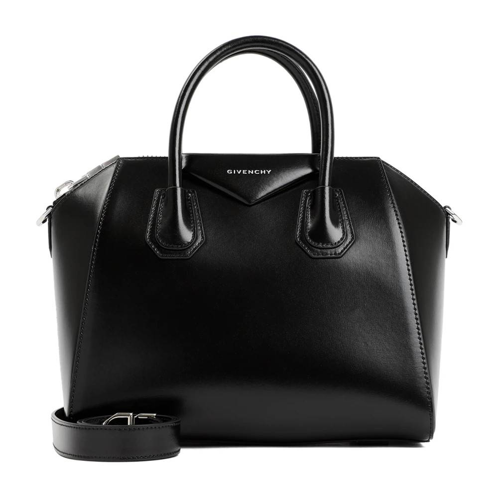 Givenchy Sort Læderhåndtaske med Top Håndtag - Tasker - Dame - Sort - ONE SIZE - Læder