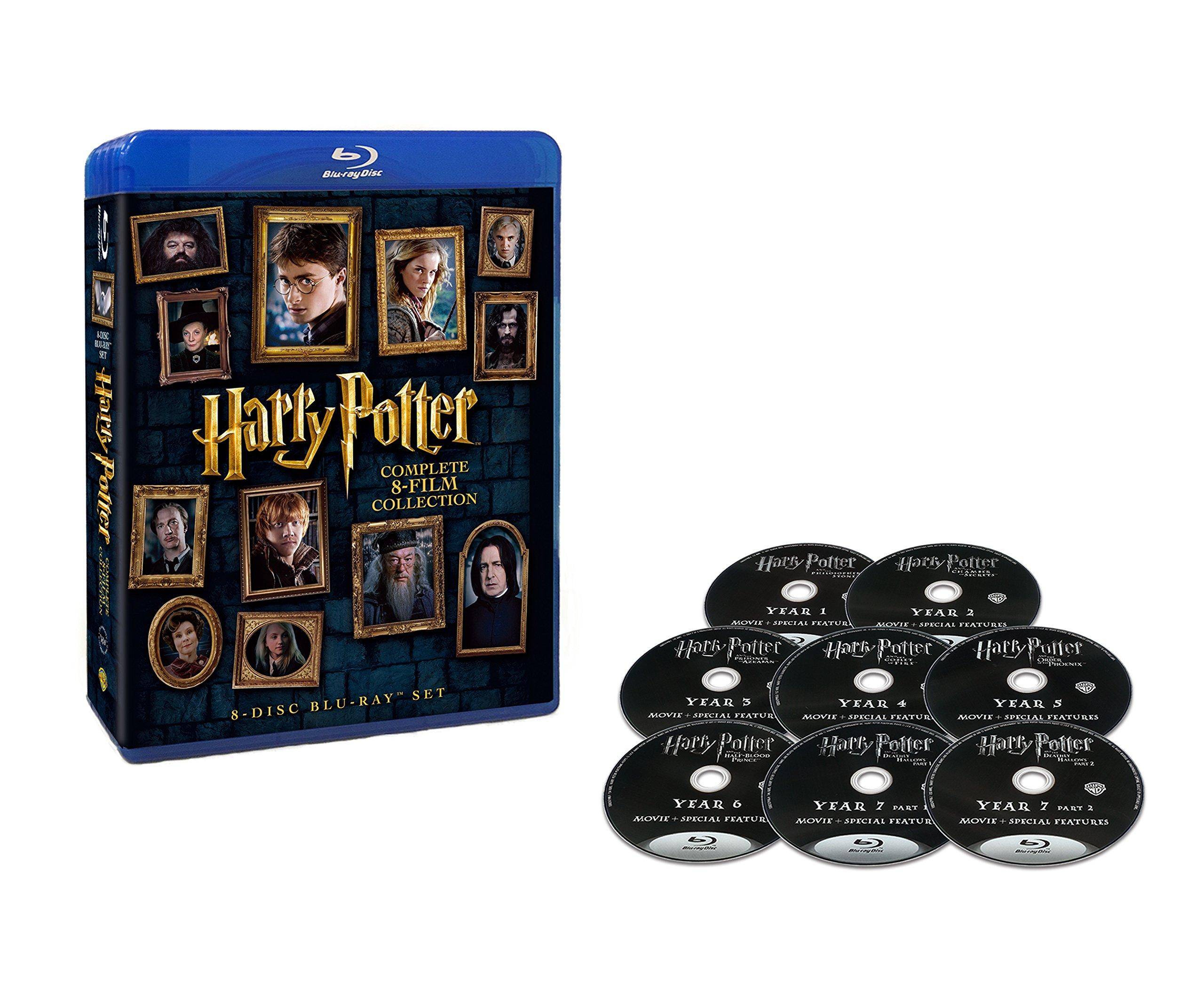 Harry Potter Set 8-Filmer Blu-ray (8 Skivor) [Blu Ray]