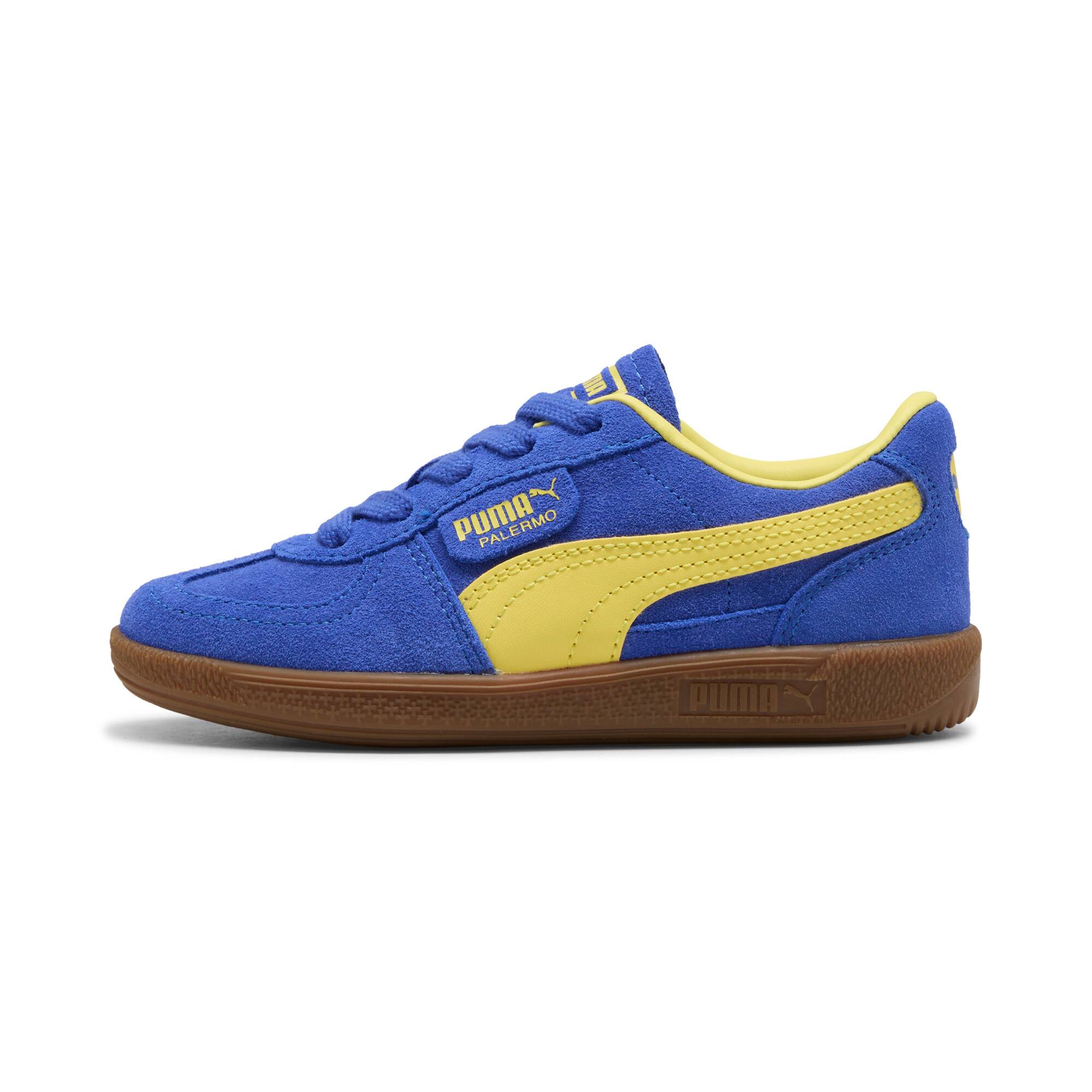 PUMA Palermo Sneakers Kids, Shoes, Royal Sapphire/Lemon Meringue, 27.5