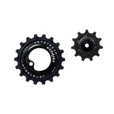 Tripeak Oversized pulleyhjul Jetstream pro keramiske lejer Shimano 10/11 speed (GS) 11T/18/T sort