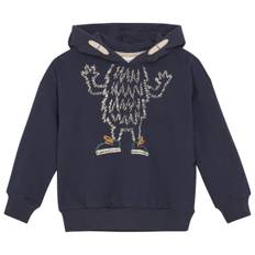 Minymo Kid's Sweatshirt L/S No. 134014 Munkjacka Barn Storlek 128 Färg blå