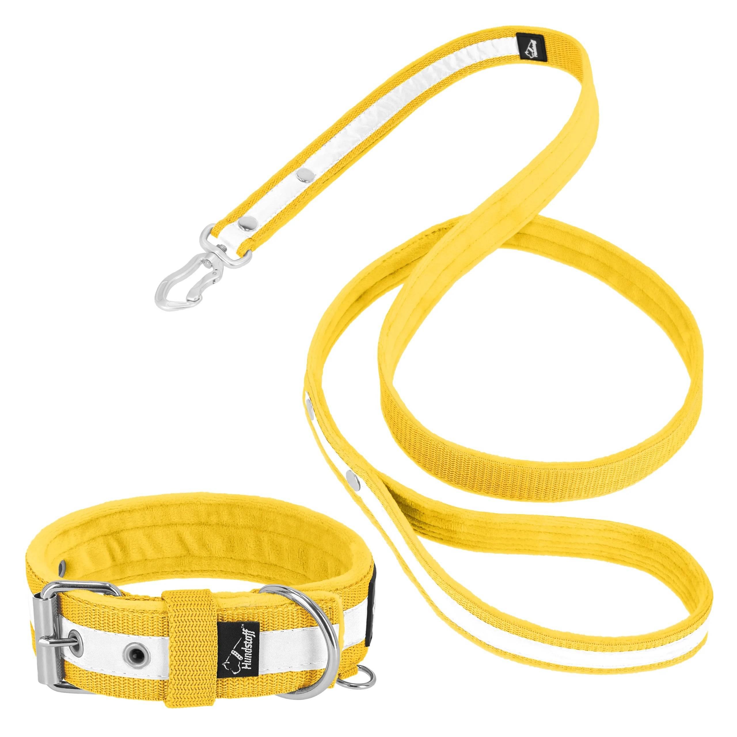 Active Safe Set Gul - Active halsband & koppel med reflex - Default Title