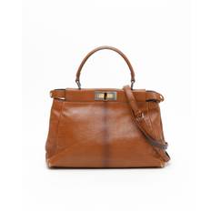 Fendi Medium Peekaboo Bag - Brown - 24x34x9,5 cm